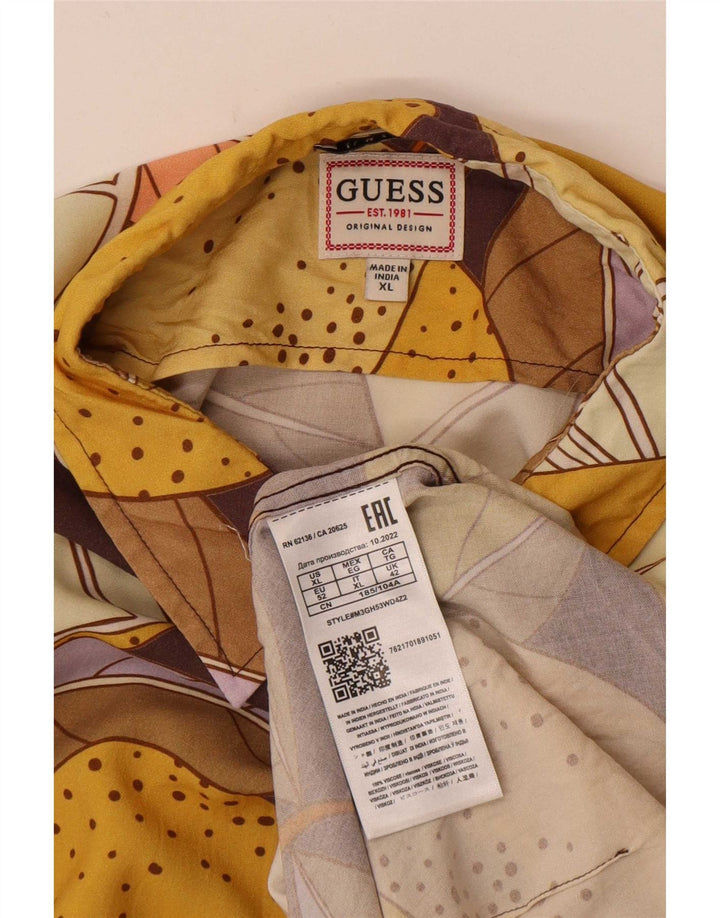 Ανδρικό κοντομάνικο πουκάμισο Guess XL Πολύχρωμο
