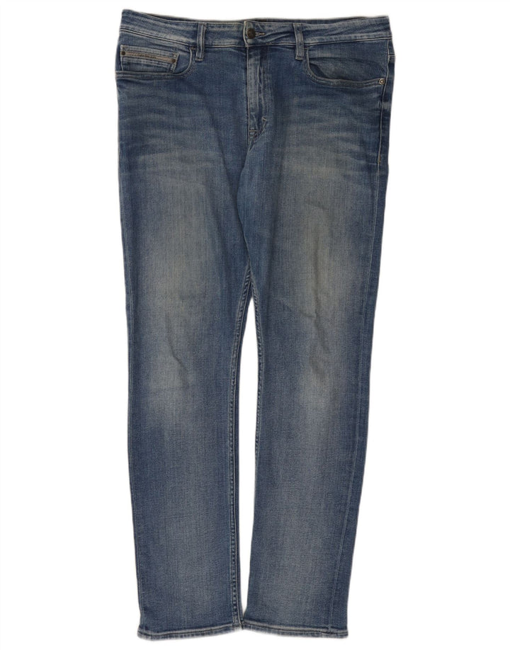 Calvin Klein Ανδρικό Slim Jeans W34 L32 Μπλε βαμβακερό