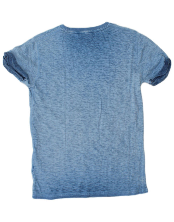 Ανδρικό T-Shirt SUPERDRY Top XS Blue Flecked Cotton