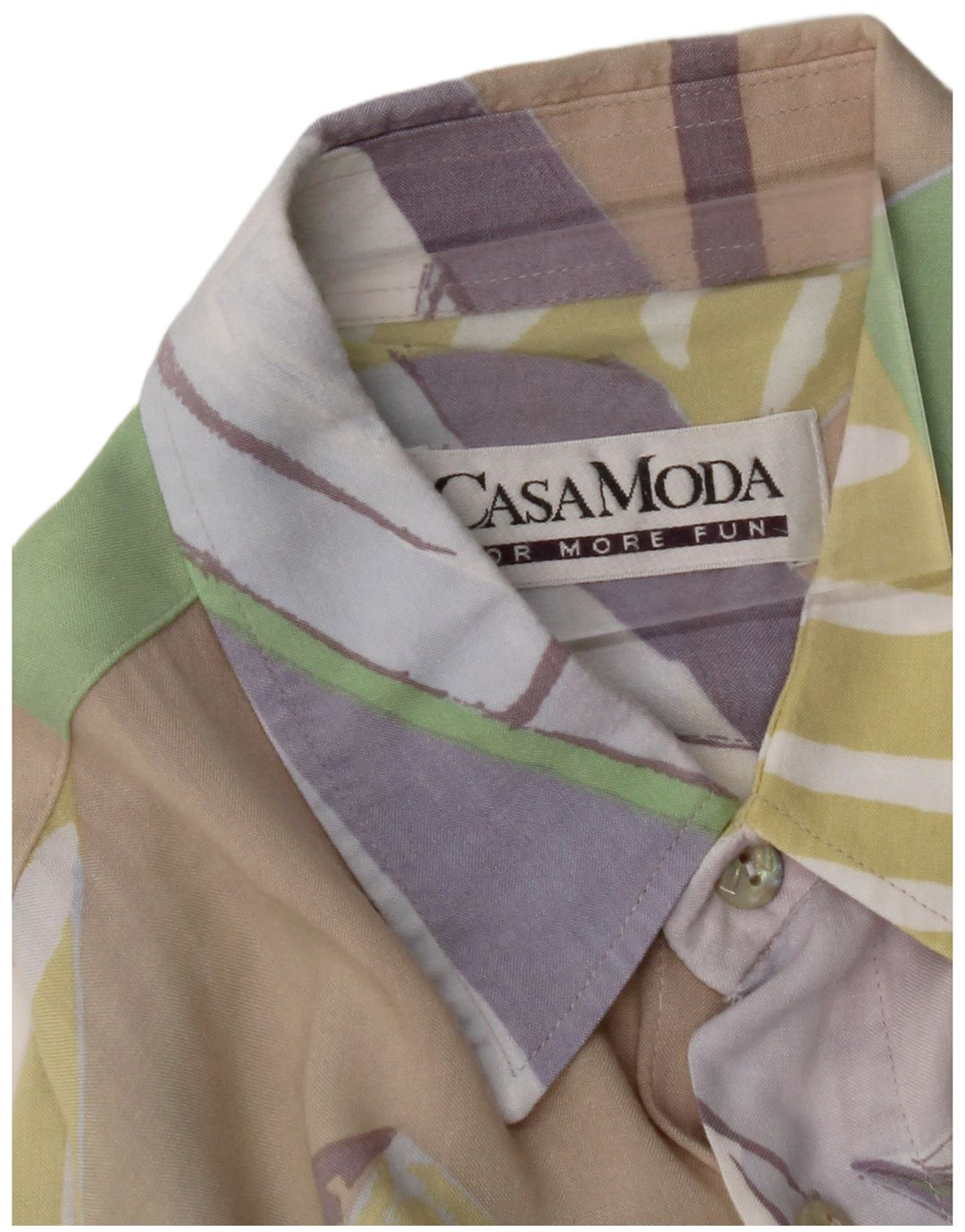 Ανδρικό κοντομάνικο πουκάμισο CASA MODA Μεγάλο πολύχρωμο συνονθύλευμα