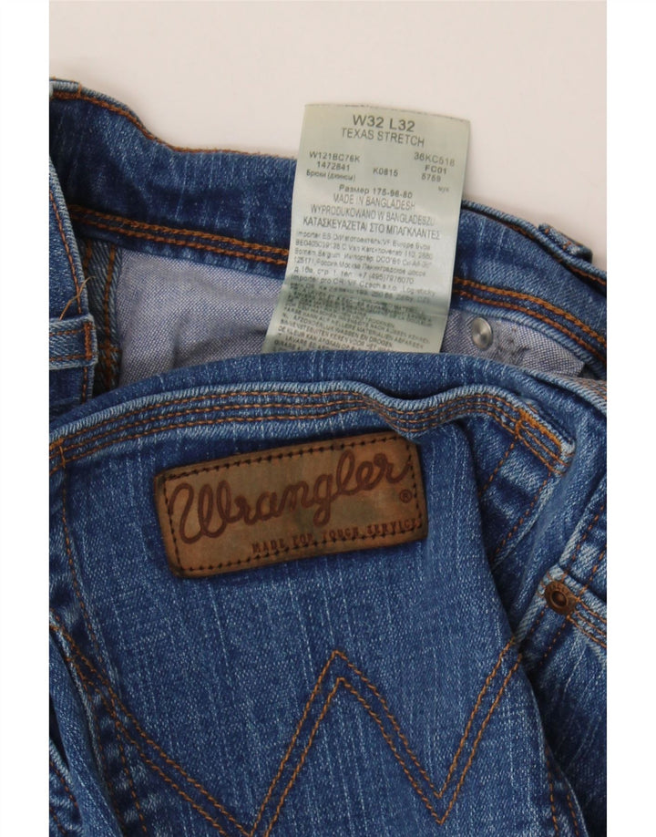 Ανδρικό τζιν ίσιο Wrangler Texas Stretch W32 L32 Μπλε βαμβακερό