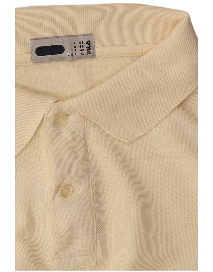 Ανδρικό μπλουζάκι πόλο FILA IT 56 2XL Κίτρινο