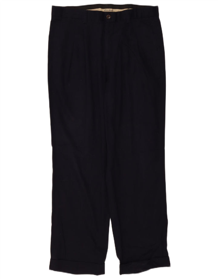 Eddie Bauer Ανδρικό παντελόνι Chino ανθεκτικό στις ρυτίδες W35 L32 Navy Blue Classic