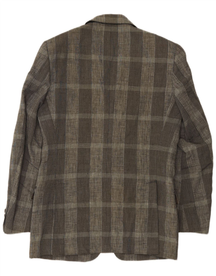 Trussardi Ανδρικό σακάκι σακάκι IT 46 Small Grey Check Len