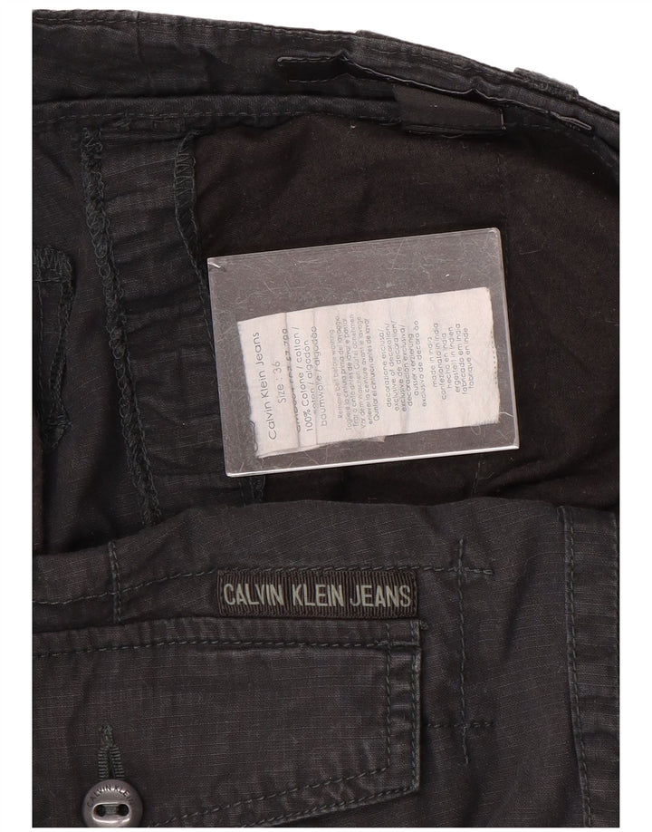 Ανδρικό σορτς Cargo CALVIN KLEIN W36 μεγάλο μαύρο βαμβακερό