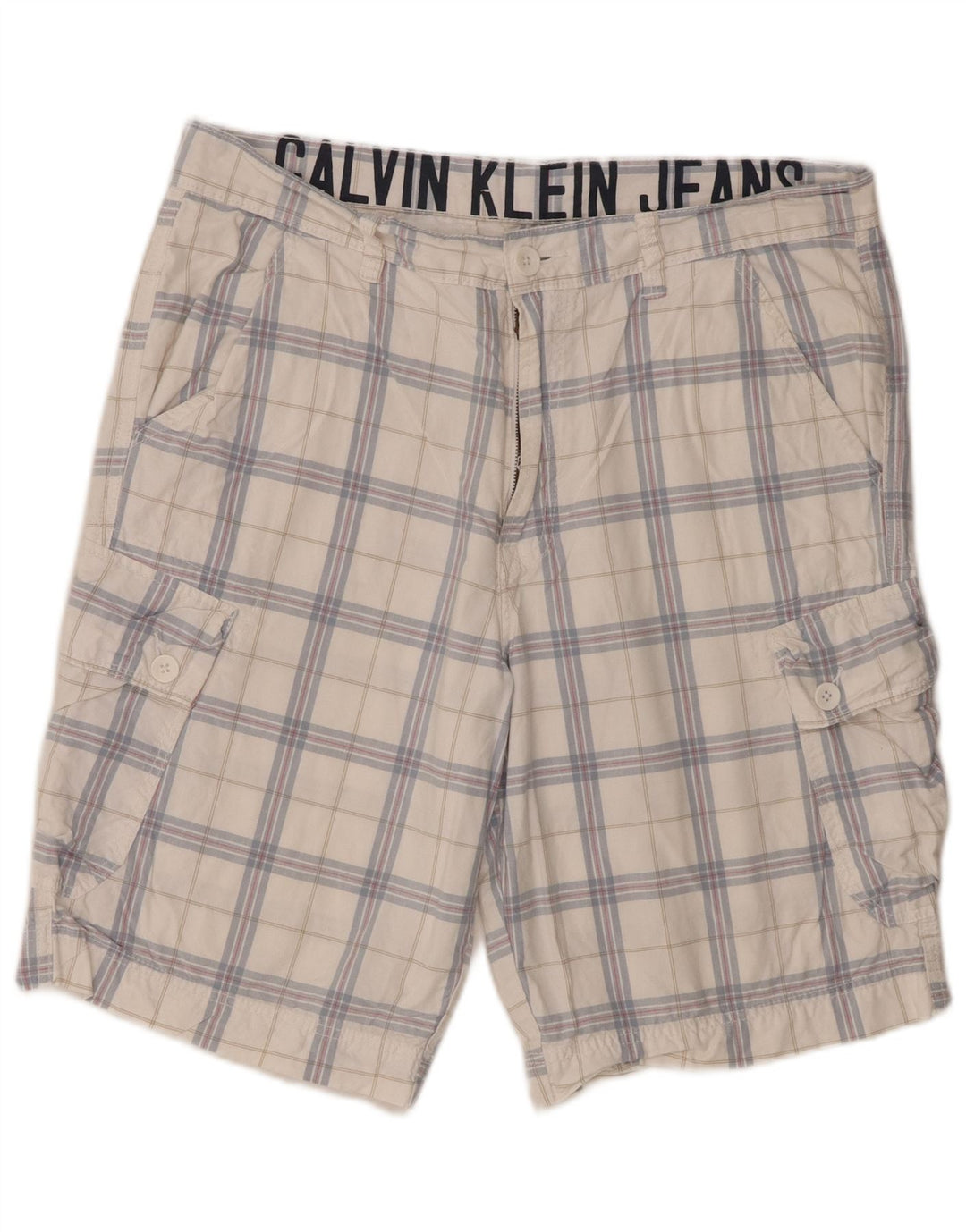 Ανδρικό σορτς Cargo Calvin Klein W34 μεγάλο λευκό βαμβακερό