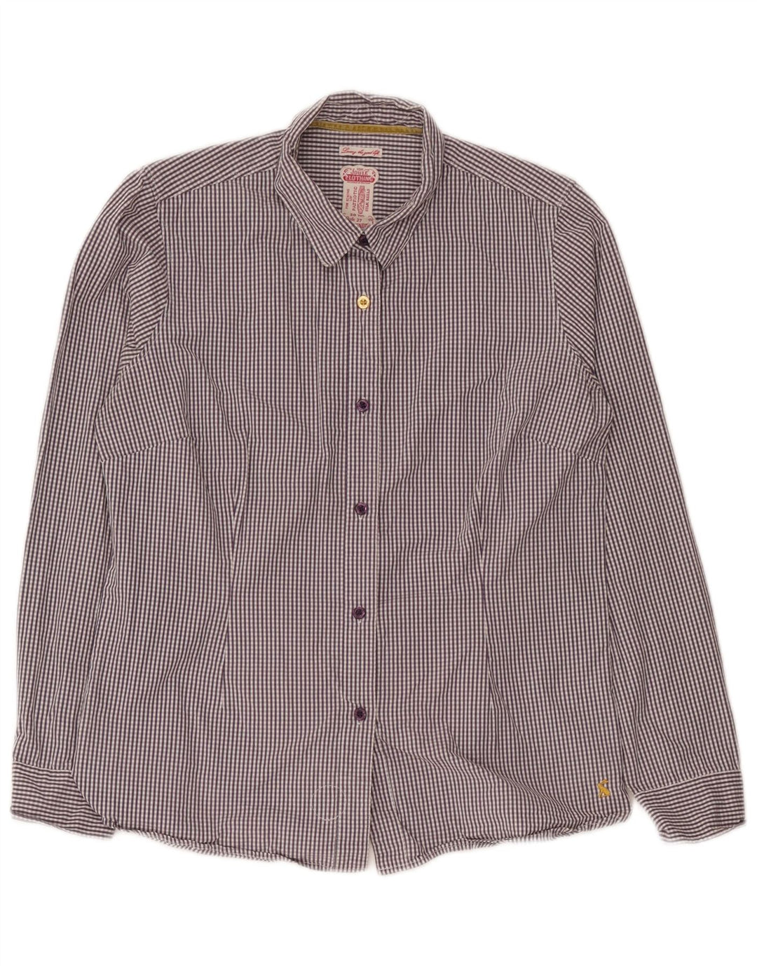 Joules Γυναικείο πουκάμισο UK 14 Medium Purple Gingham Cotton