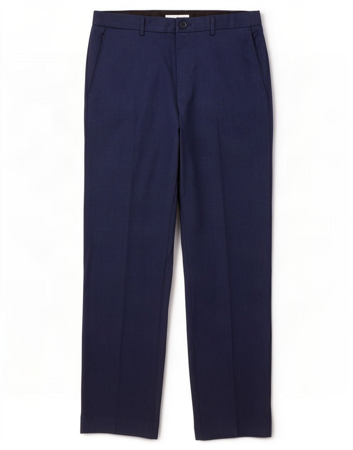 Ανδρικό ίσιο παντελόνι Marks & Spencer W32 L31 Navy Blue Polyester