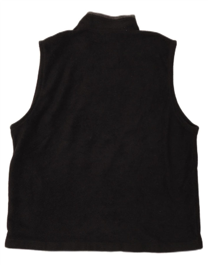 Marks & Spencer Ανδρικό Fleece Jacket UK 44 2XL Μαύρο Πολυεστέρας