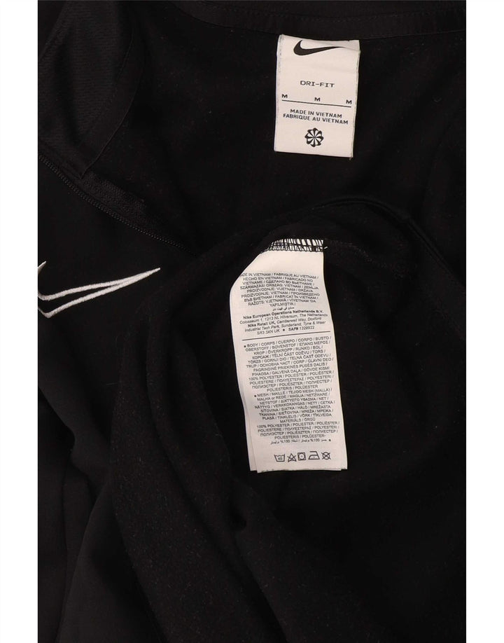 Ανδρική φόρμα Nike Dri Fit με φερμουάρ πουλόβερ στο επάνω μέρος, μεσαίο μαύρο χρώμα