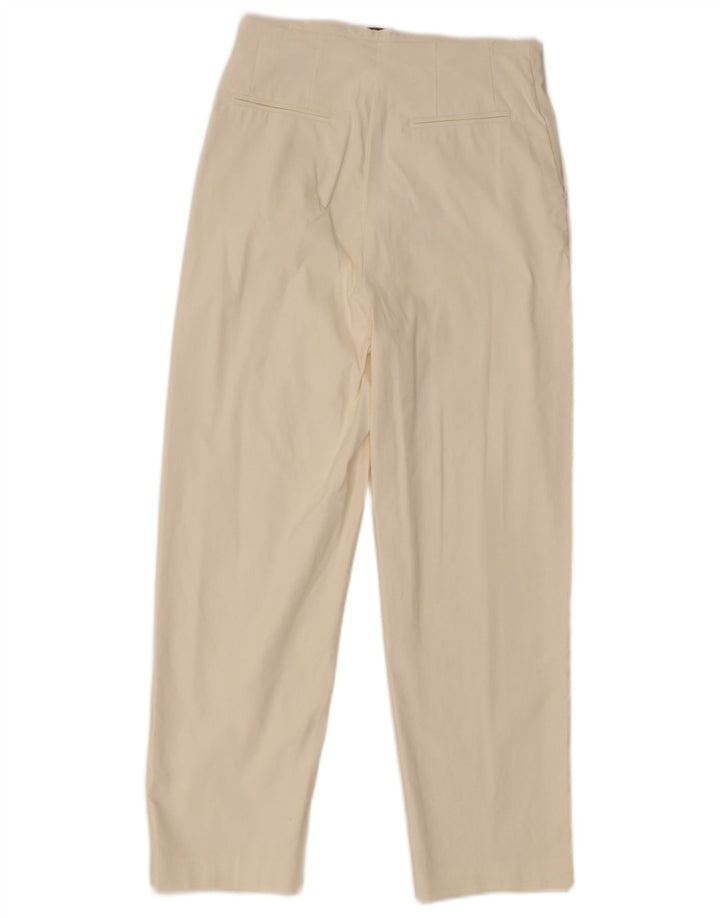 Max & Co. Γυναικείο κωνικό cropped παντελόνι W28 L25 Off White
