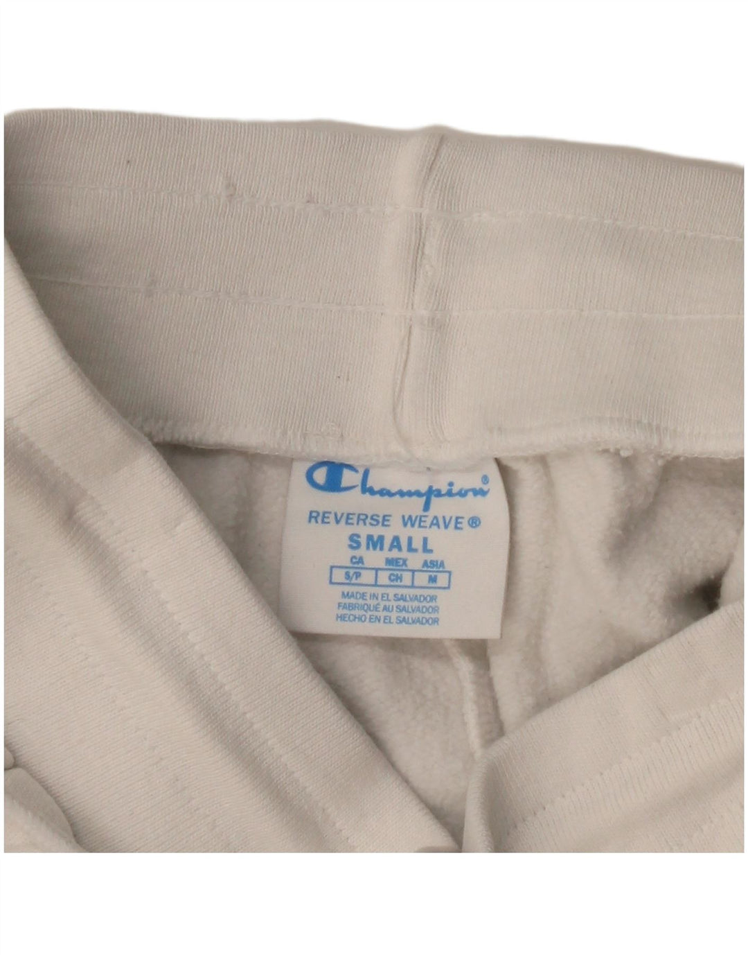 CHAMPION Γυναικείο Αθλητικό Σορτς Αντί Ύφανσης UK 10 Μικρό λευκό βαμβακερό