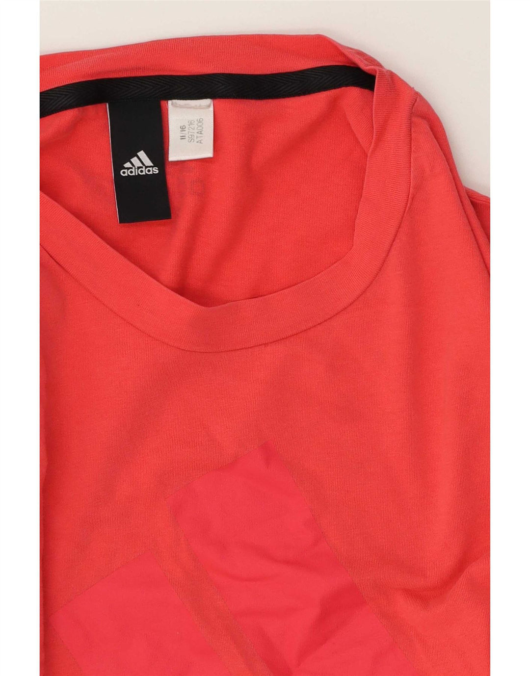 Γυναικείο γραφικό T-Shirt Adidas Top UK 14 Medium Red