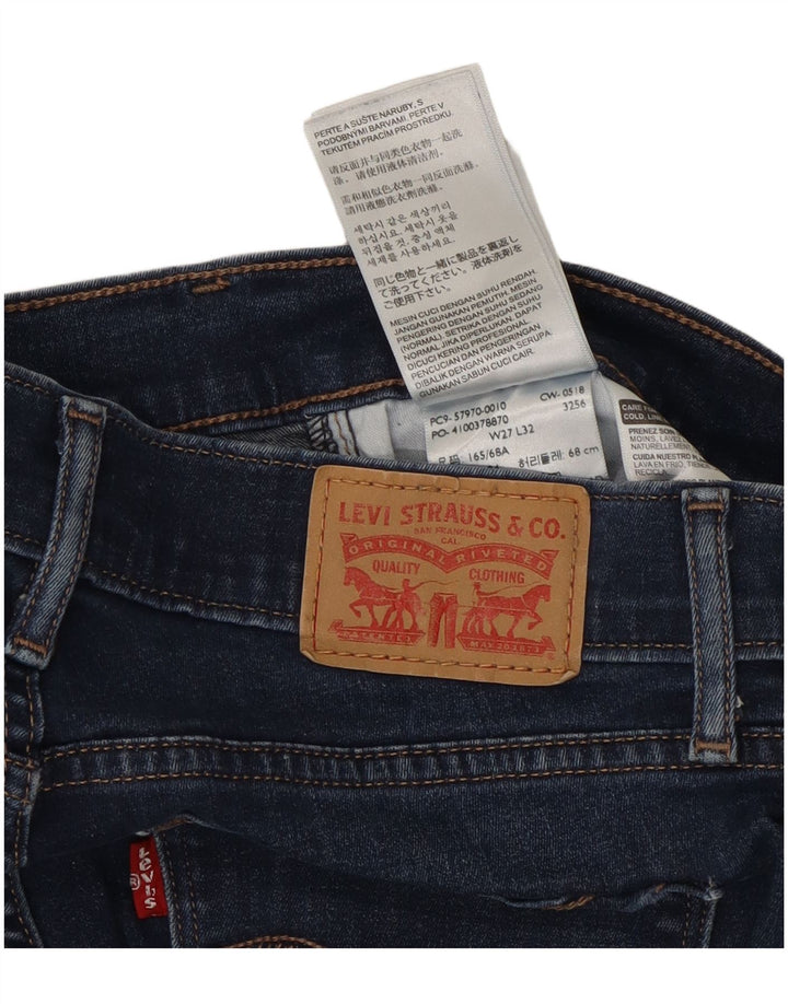 Γυναικείο τζιν μποτάκι με καμπύλες Levi's W27 L32 Navy Blue Cotton