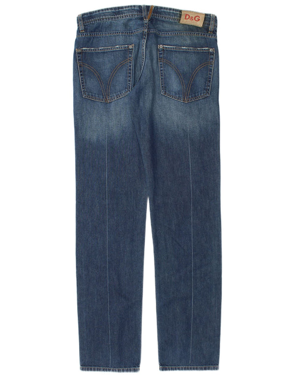 DOLCE & GABBANA Womens Straight Jeans W36 L35 Blue Cotton