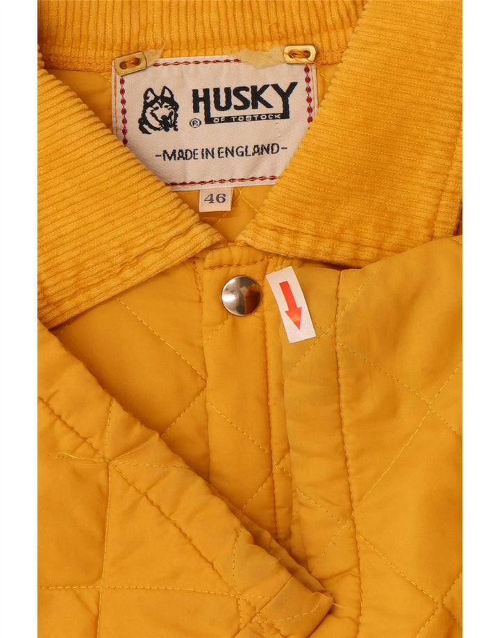 Ανδρικό καπιτονέ μπουφάν Husky UK 46 3XL Yellow Polyamide