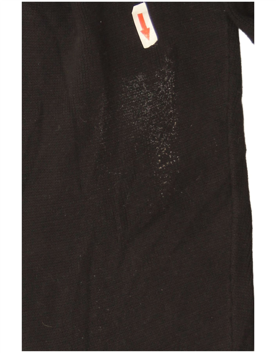 Zara γυναικείο πουλόβερ με λαιμόκοψη μεγάλου μεγέθους UK 14 μεσαίο μαύρο βαμβακερό