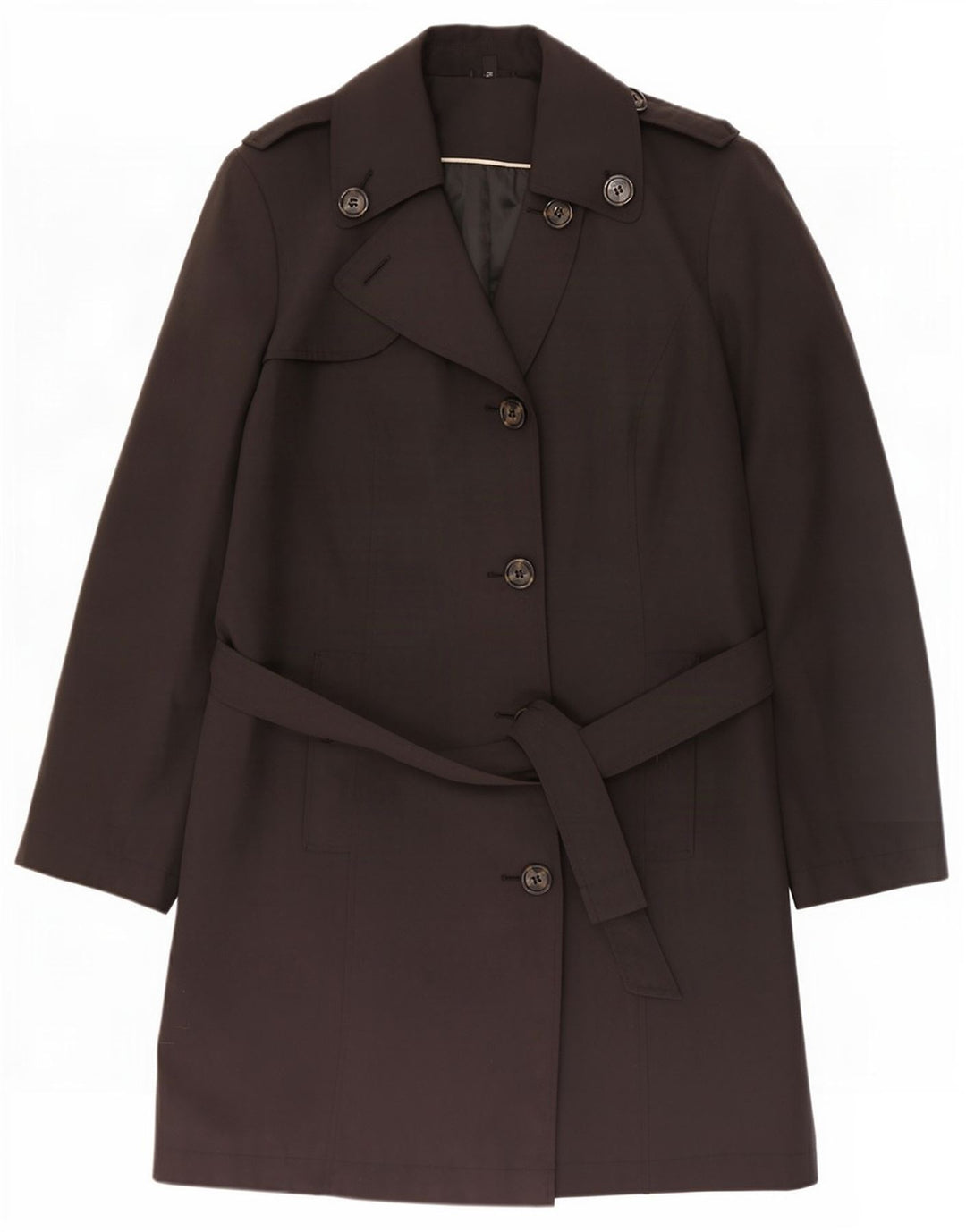 Marks & Spencer Γυναικεία καμπαρντίνα UK 22 3XL Μαύρος Πολυεστέρας