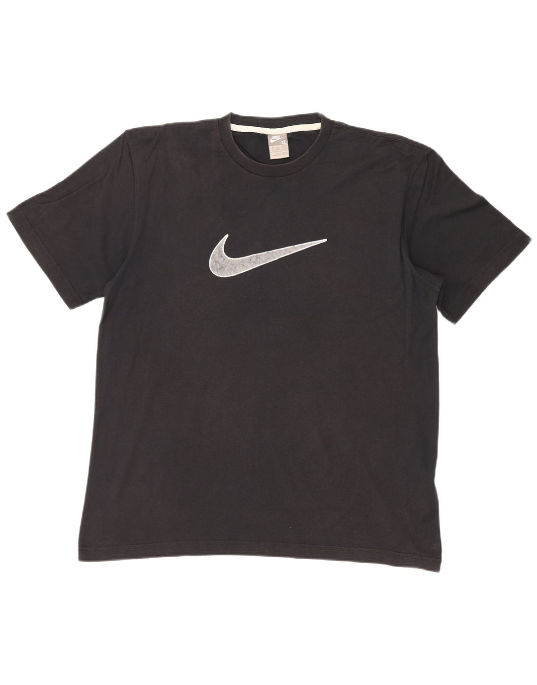 Ανδρικό γραφικό μπλουζάκι NIKE τοπ UK 45/47 XL μαύρο βαμβακερό