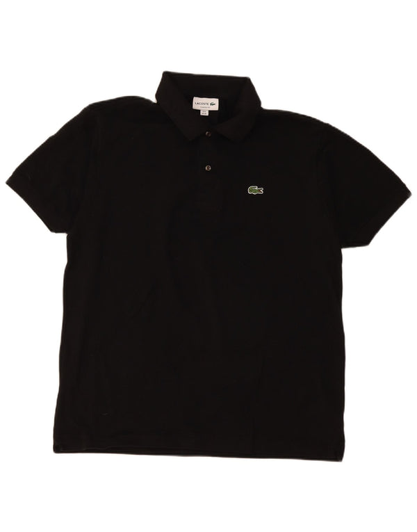 Ανδρικό πουκάμισο Lacoste Classic Fit Polo Μέγεθος 6 XL Μαύρο βαμβακερό