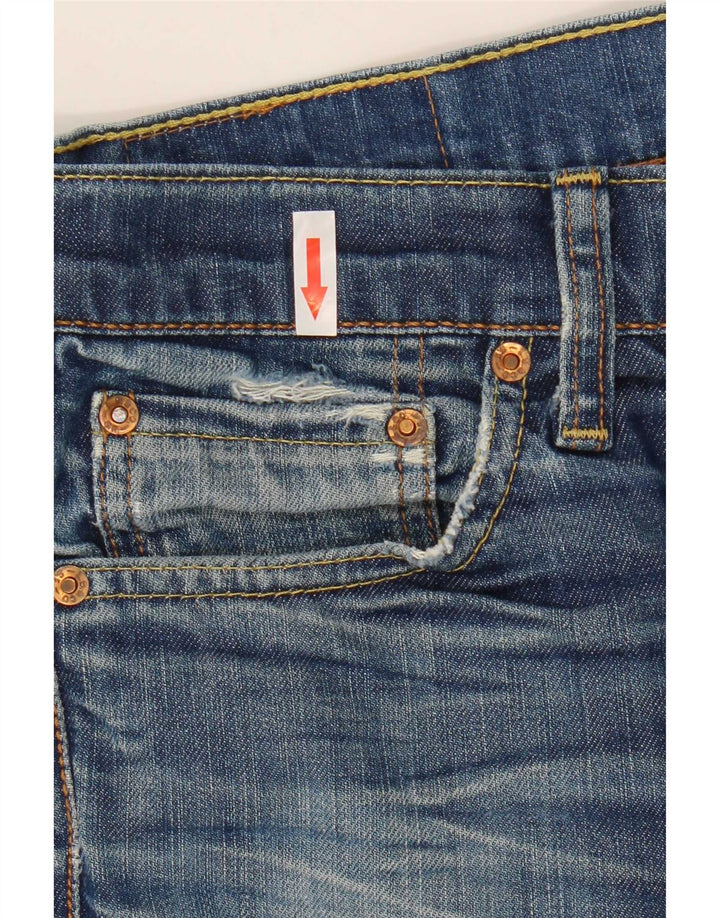 Levi's Womens 511 Slim Jeans W30 L34 Blue Cotton