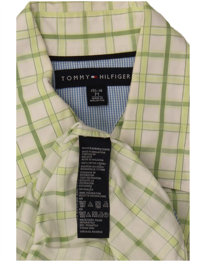 Ανδρικό πουκάμισο Tommy Hilfiger Size 15 1/2 16 Medium Green Check Cotton