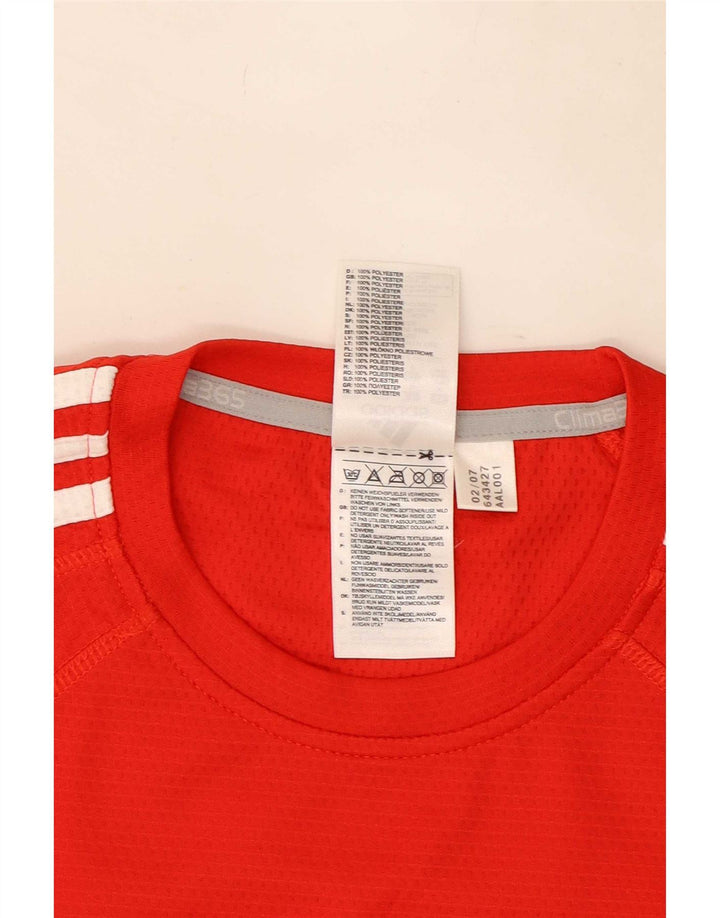 Ανδρικό γραφικό T-shirt Adidas Kruger Top Medium Red Polyester