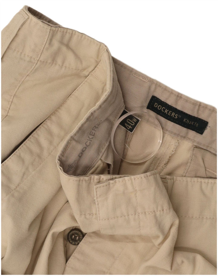 DOCKERS Ανδρικό Σορτς Χακί Cargo W40 XL Μπεζ βαμβακερό