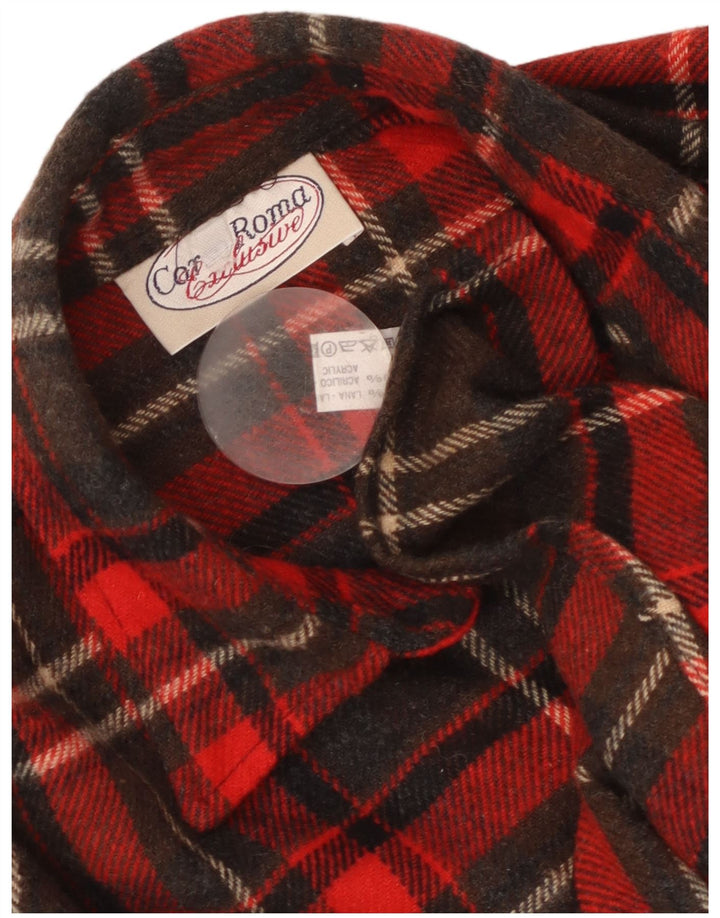 Vintage ανδρικό φανελένιο πουκάμισο μεγάλο κόκκινο μαλλί