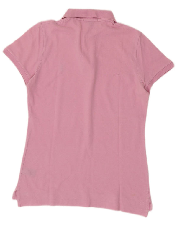 Ralph Lauren Γυναικείο Skinny Polo πουκάμισο UK 12 Ροζ Βαμβακερό