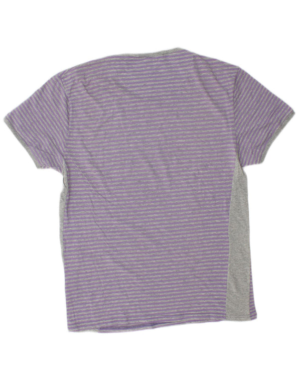 KAPPA Ανδρικό T-Shirt Top XL Purple Pinstripe Βαμβακερό