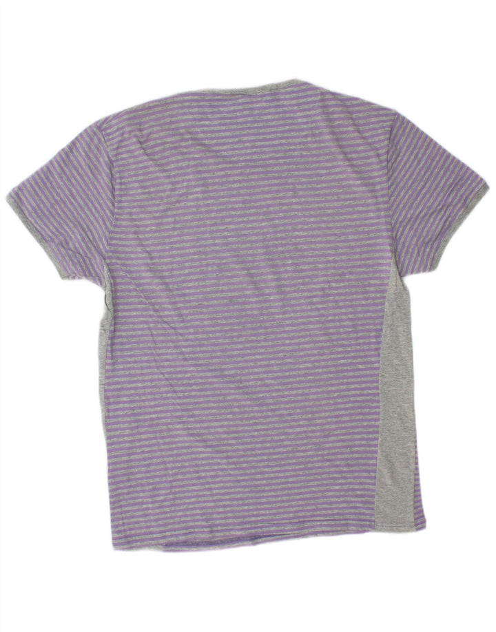 KAPPA Ανδρικό T-Shirt Top XL Purple Pinstripe Βαμβακερό