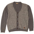 Ανδρικό πουλόβερ Il Granchio Cardigan IT 50 Μαλλί με μέτριο γκρι φλύκταινα
