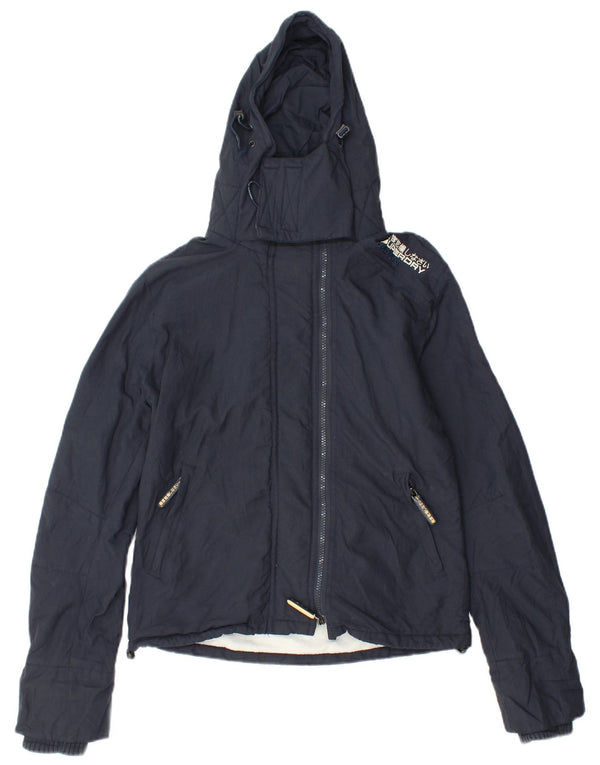 Superdry Γυναικείο Μπουφάν αντιανεμικό γραφικό UK 10 Small Navy Blue