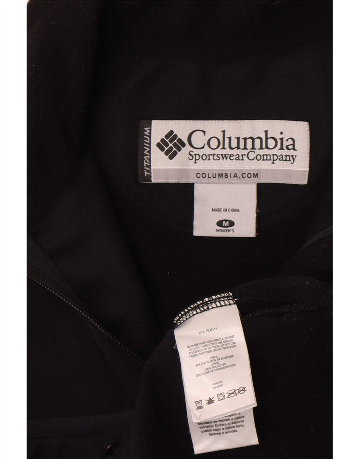 Columbia Γυναικεία φόρμα αθλητικής γραμμής Top Jacket UK 12 Medium Black Polyester