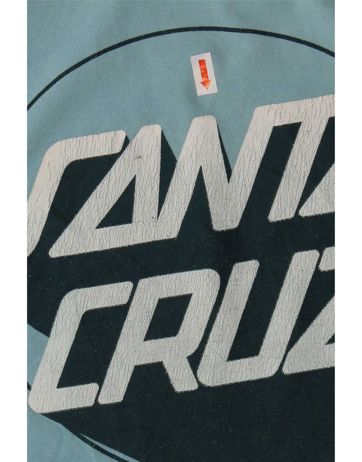 Ανδρικό γραφικό μπλουζάκι Santa Cruz Top από μεσαίο μπλε βαμβακερό