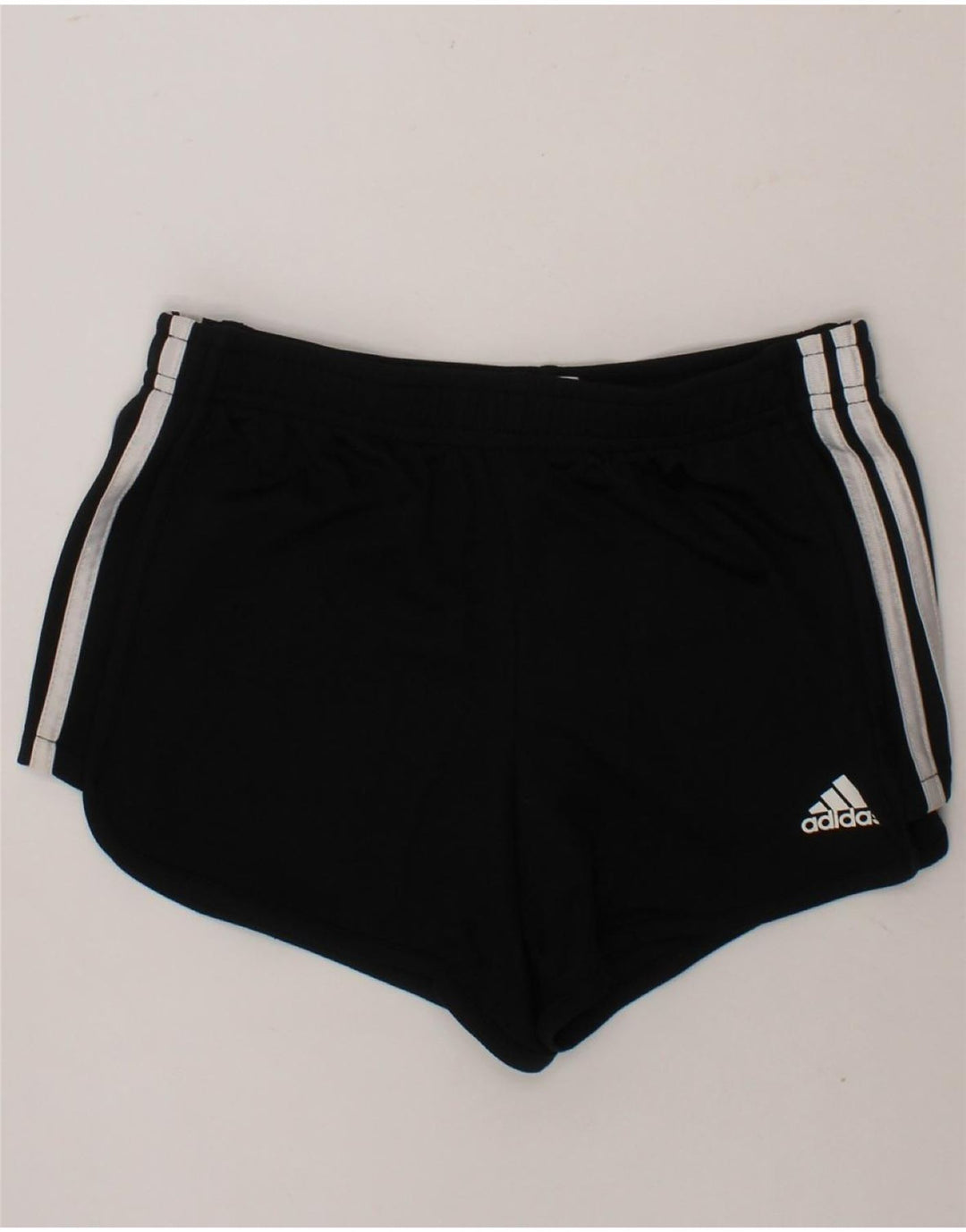 ADIDAS Girls Sport Shorts 10-11 Years Medium Black Polyester Vintage Adidas and Second-Hand Adidas from Messina Hembry 