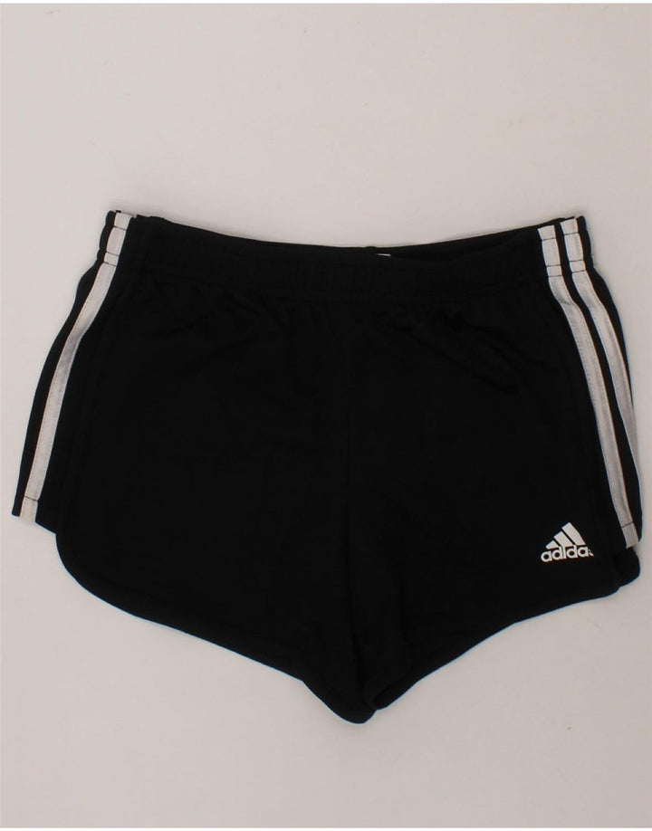 ADIDAS Girls Sport Shorts 10-11 Years Medium Black Polyester Vintage Adidas and Second-Hand Adidas from Messina Hembry 