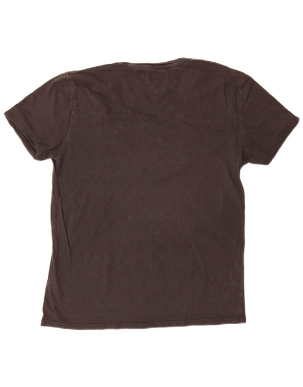 Tommy Hilfiger Mens T-Shirt Top Medium Black Cotton