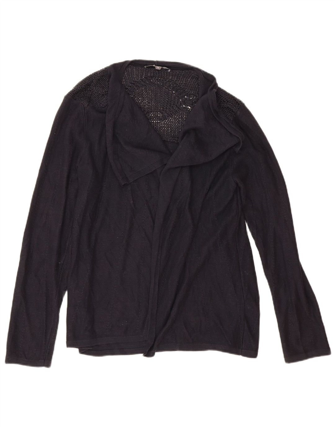 Marks & Spencer Γυναικεία ζακέτα υπερμεγέθη πουλόβερ UK 14 Large Navy Blue