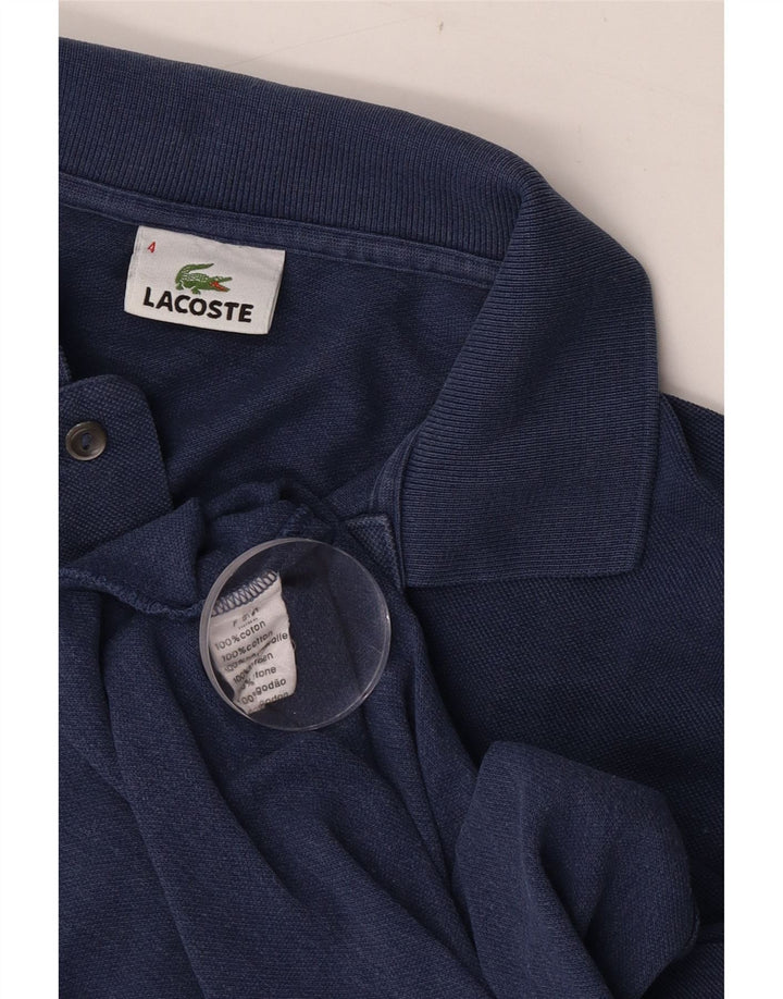 Ανδρικό πουκάμισο πόλο Lacoste, νούμερο 4, Βαμβακερό, μεσαίο ναυτικό μπλε