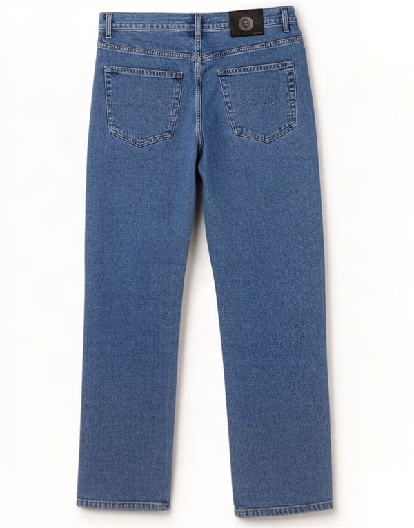 Trussardi Mens Straight Jeans W34 L29 Blue Cotton