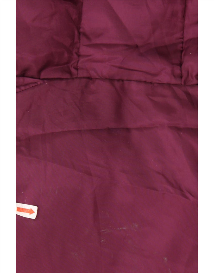 Puma Γυναικείο μπουφάν με επένδυση UK 14 Medium Burgundy Colorblock Nylon