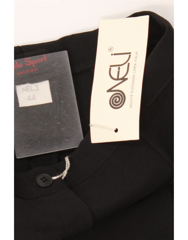 VINTAGE Γυναικείο Ψηλόμεσο Παντελόνι IT 44 Medium W26 L35 Μαύρο