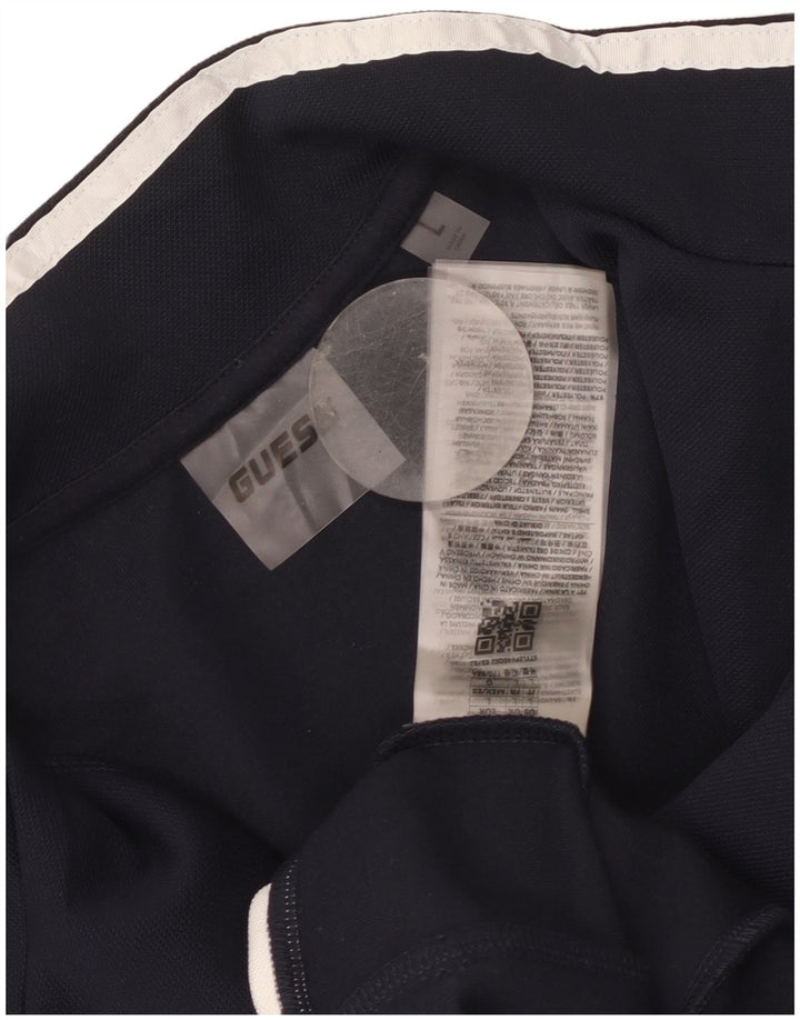 Γυναικεία αθλητική φόρμα Guess Top Jacket UK 16 Large Navy Blue Colourblock