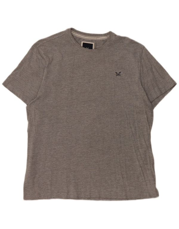 Ανδρικό T-Shirt Crew Clothing Top XL Γκρι βαμβακερό