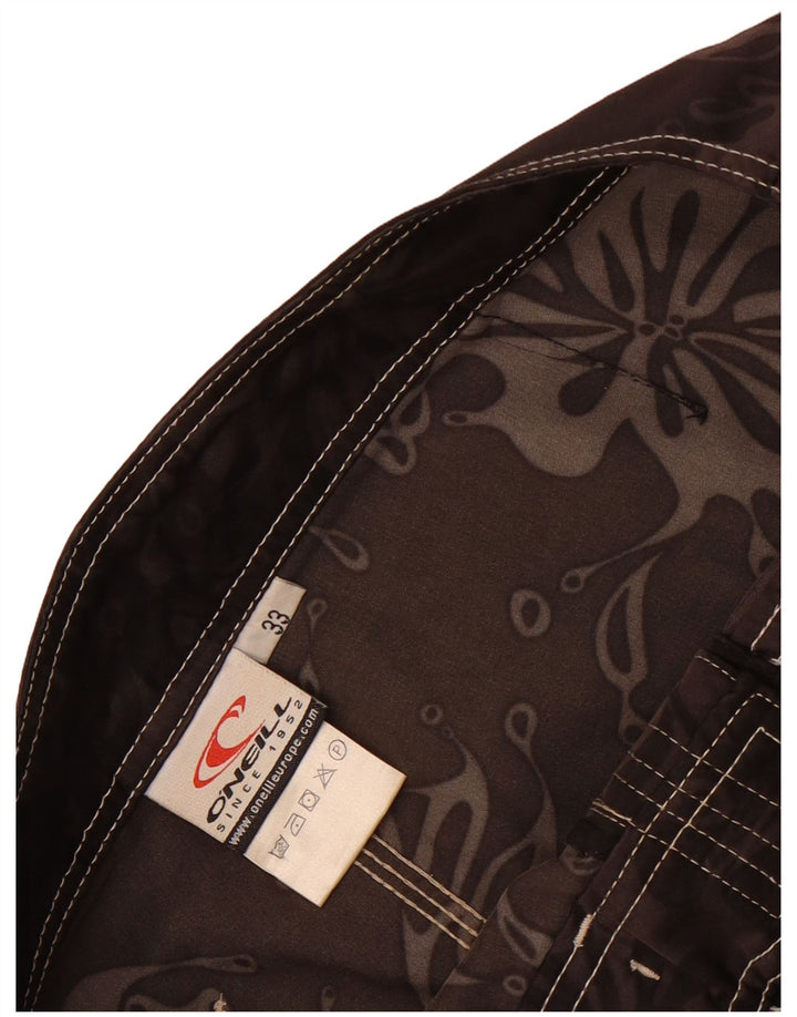 Ανδρικό σορτς κολύμβησης O'Neill σε μεσαίο καφέ φλοράλ πολυεστέρα