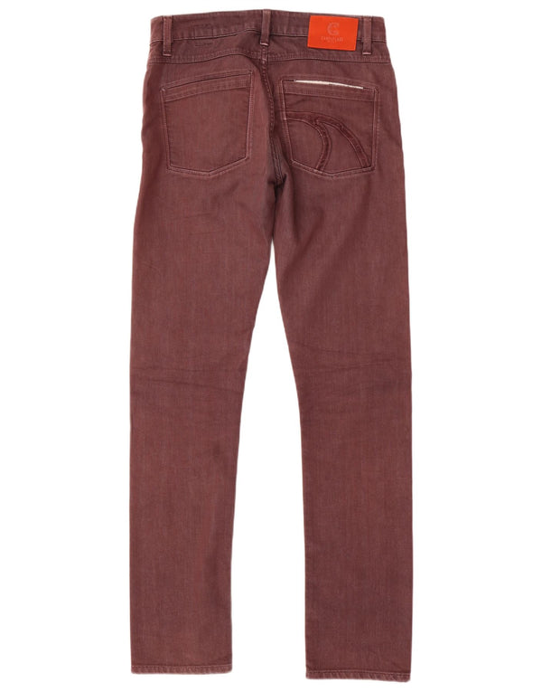 Camouflage AR and J Mens Slim Jeans W31 L33 Maroon Cotton
