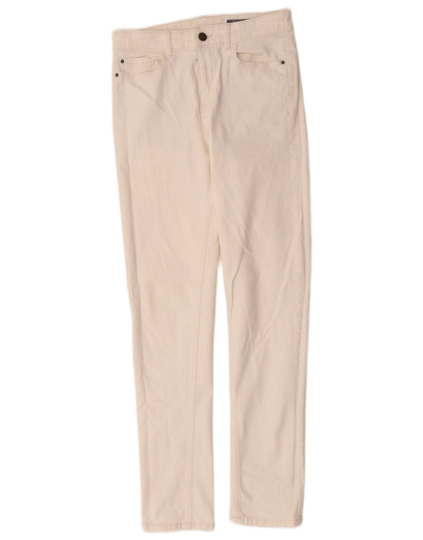 Marks & Spencer Womens The Lily Slim Jeans UK 10 Small W28 L30 White Cotton