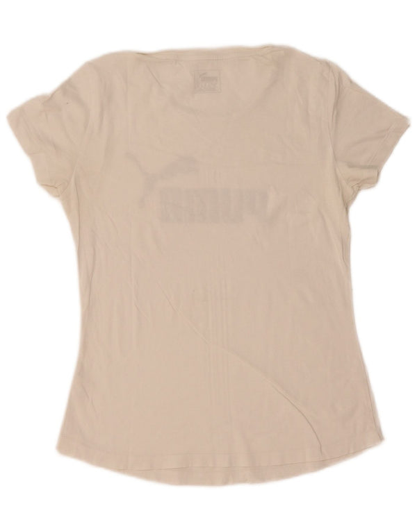 Γυναικείο γραφικό μπλουζάκι Puma Top UK 10 Small White